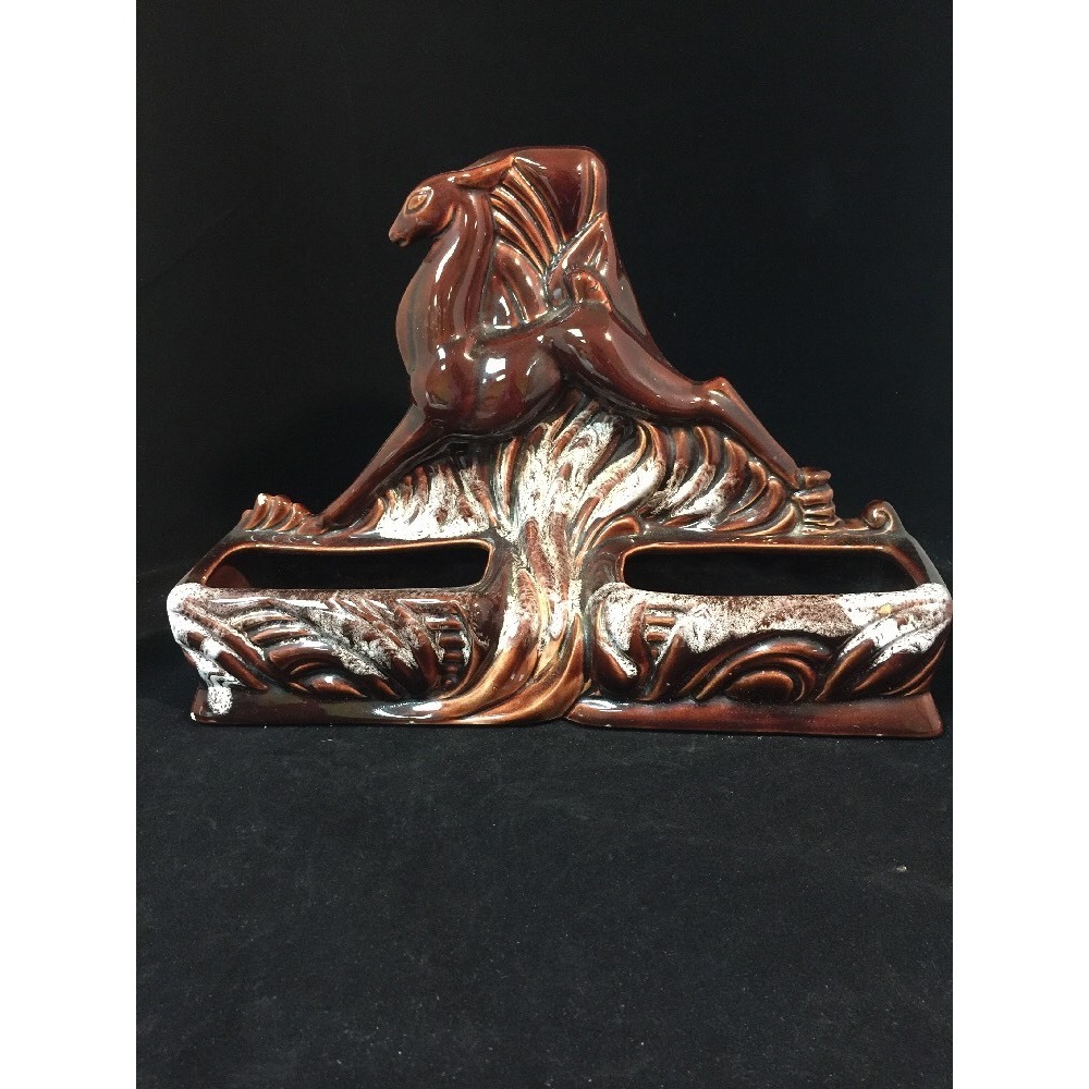 Vintage Large Deer Lamp Statue TV Television Light Planter 1950s Mid Century